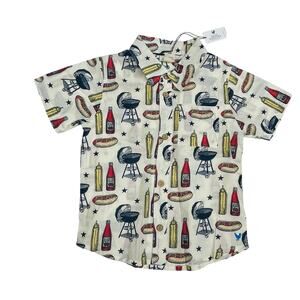NWT Pink Chicken 5Y Jack Shirt in Grilling Out